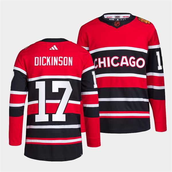 Men's Chicago Blackhawks #17 Jason Dickinson Red Black 2022 Reverse Retro Stitched Jersey Dzhi,We sell and wholesale Men's Chicago Blackhawks #17 Jason Dickinson Red Black 2022 Reverse Retro Stitched Jersey Dzhi on line form chian!